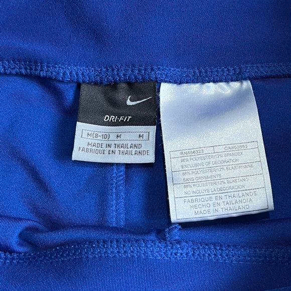 Nike Dri Fit Blue Workout Crop Pants | Women's M - Picture 2 of 5